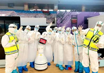 機(jī)器人+觸控一體機(jī)，助力醫(yī)療“零接觸”場景應(yīng)用！